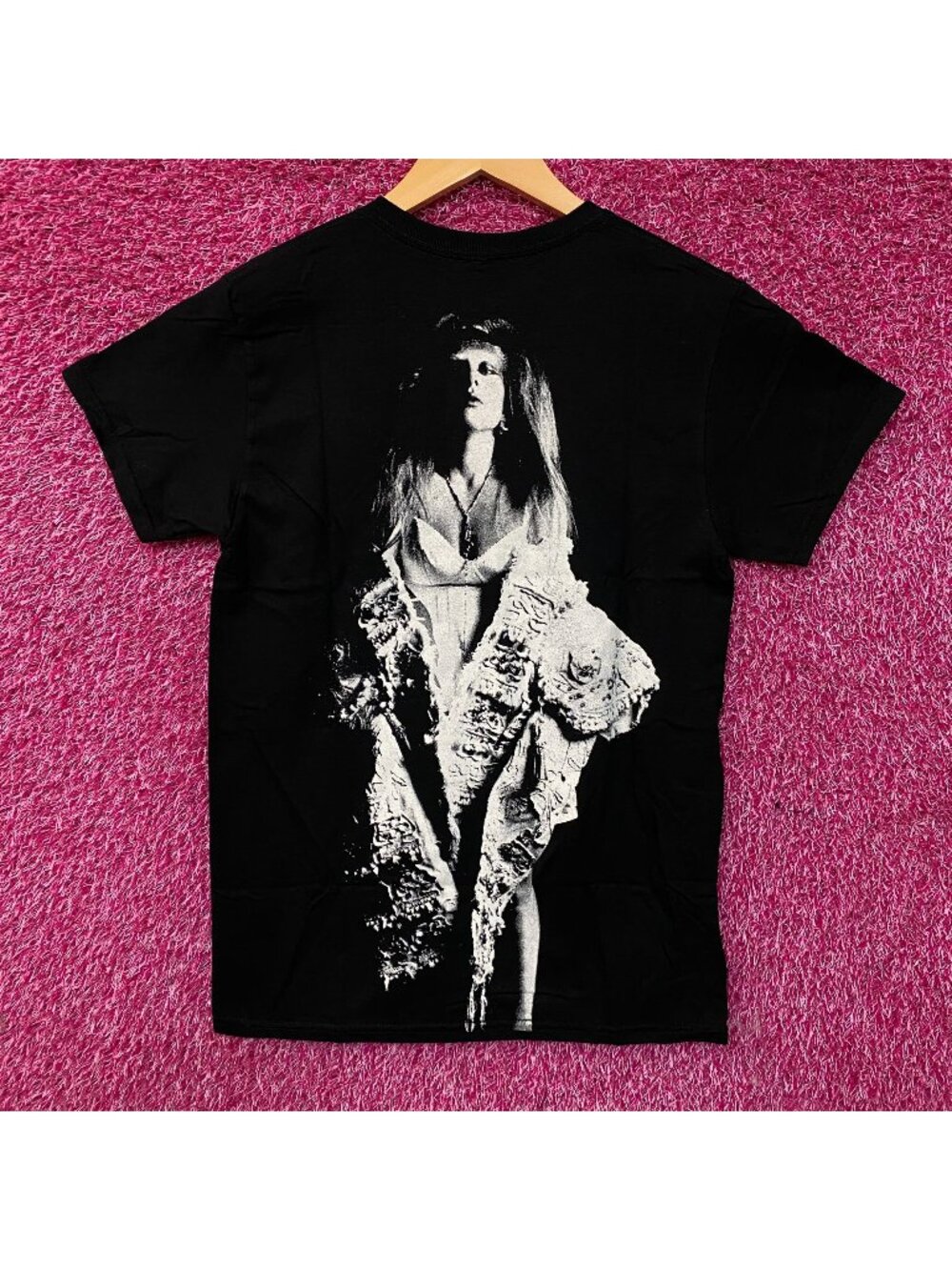 Lady Gaga Black & White Portrait Graphic T-Shirt Small